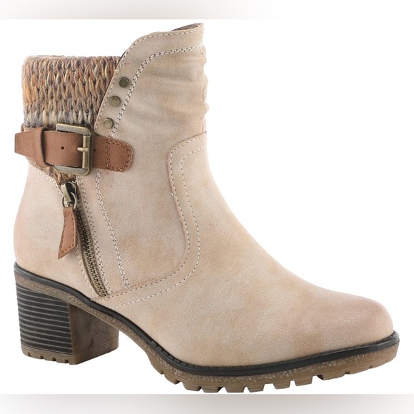 Spring Step Ankle boots NEW worn once for indoor pictures size 38 light beigh - Picture 2 of 13